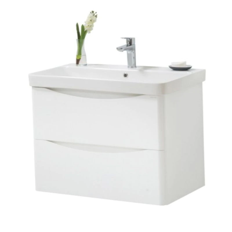 Arc 800x460mm Wall Mounted Unit And Basin White