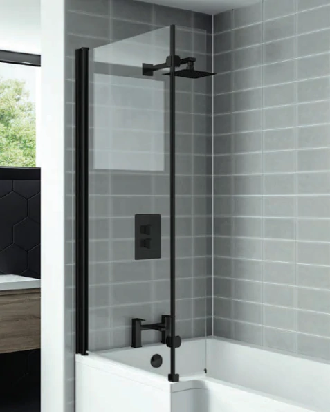 Nero L Shaped Shower Bath Screen
