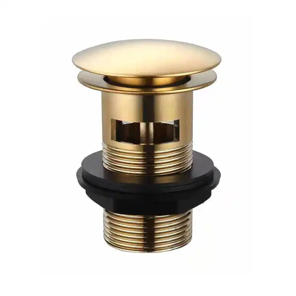 Basin Clicker Waste (Slotted) Brushed Brass