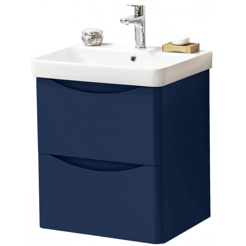 Cayo 500mm Wall Mounted 2 Drawer Unit And Basin