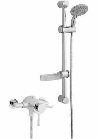 Plan, exposed thermostatic shower valve