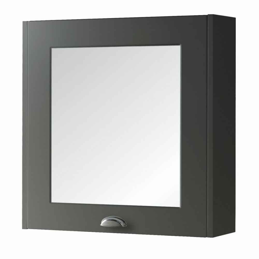 Astley 600mm Mirror Cabinet Matt Grey
