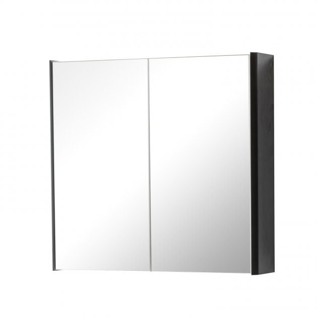 Arc 600mm Mirror Cabinet Matt Graphite